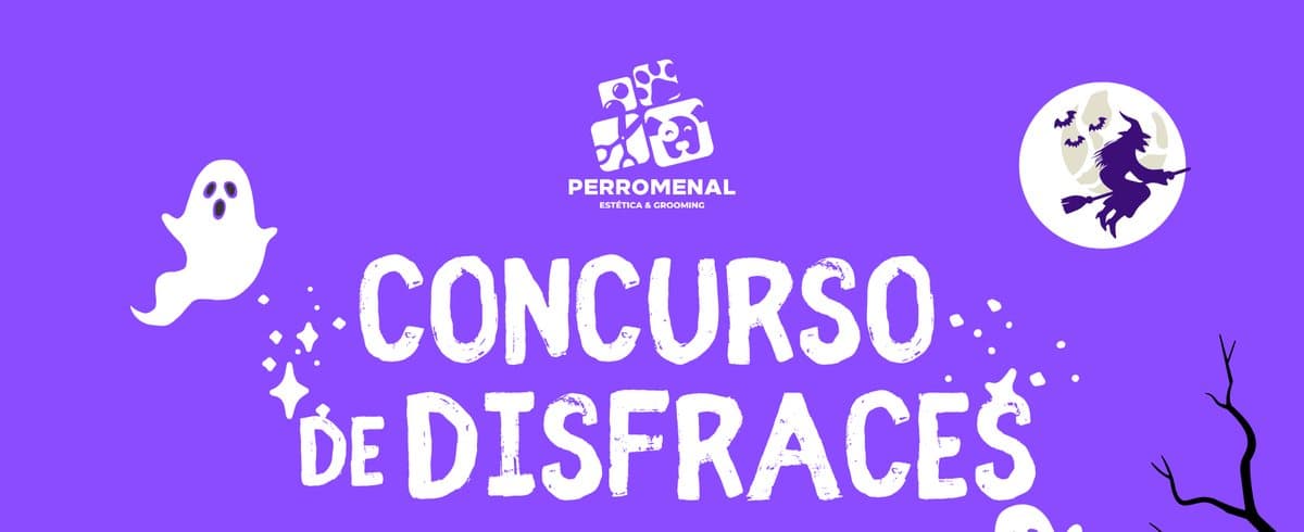 Concurso de disfraces Perromenal: perritos disfrazados de vampiro, calabaza y momia